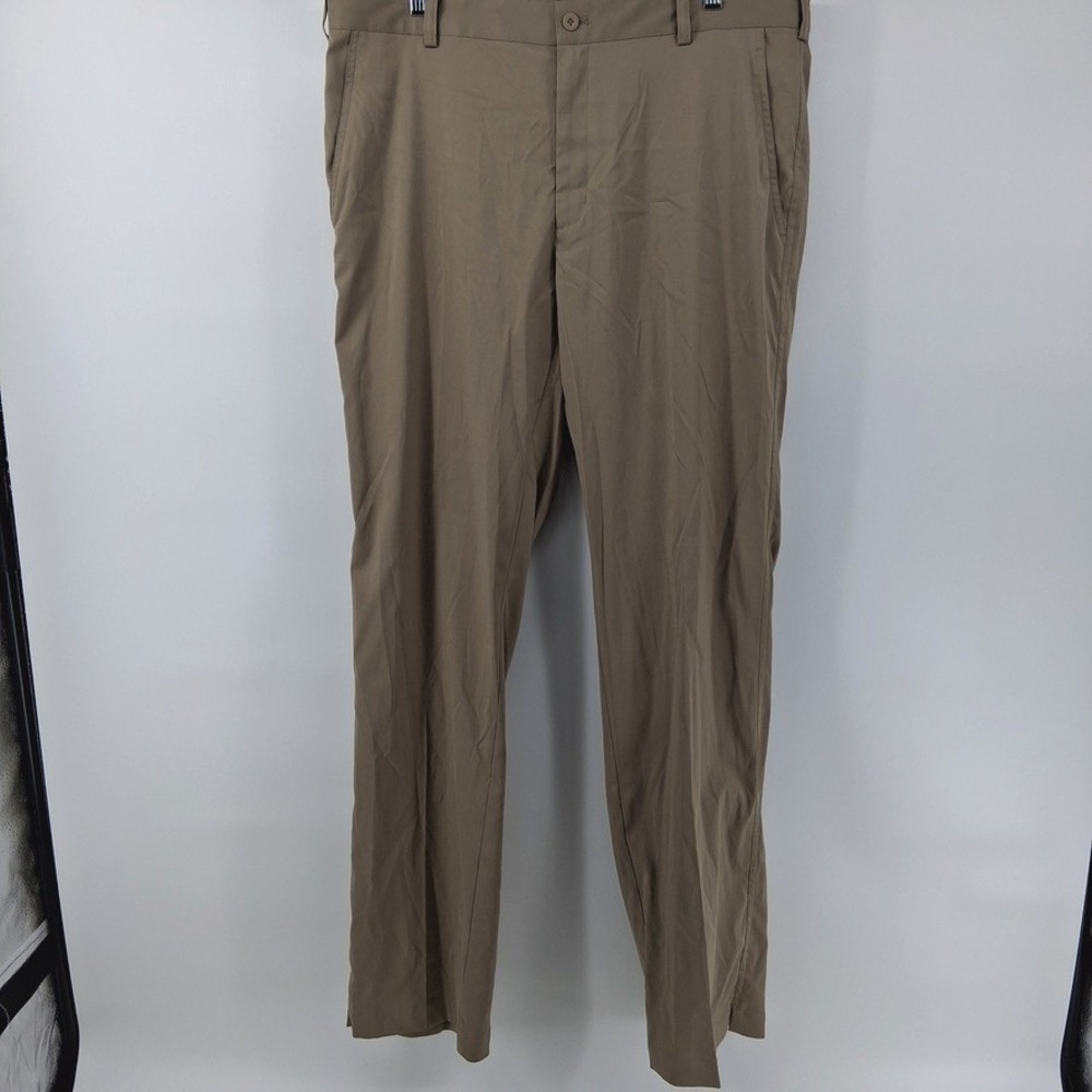 Nike Golf Pants Mens 36x34 Khaki Tan Dri-Fit Golf Solid